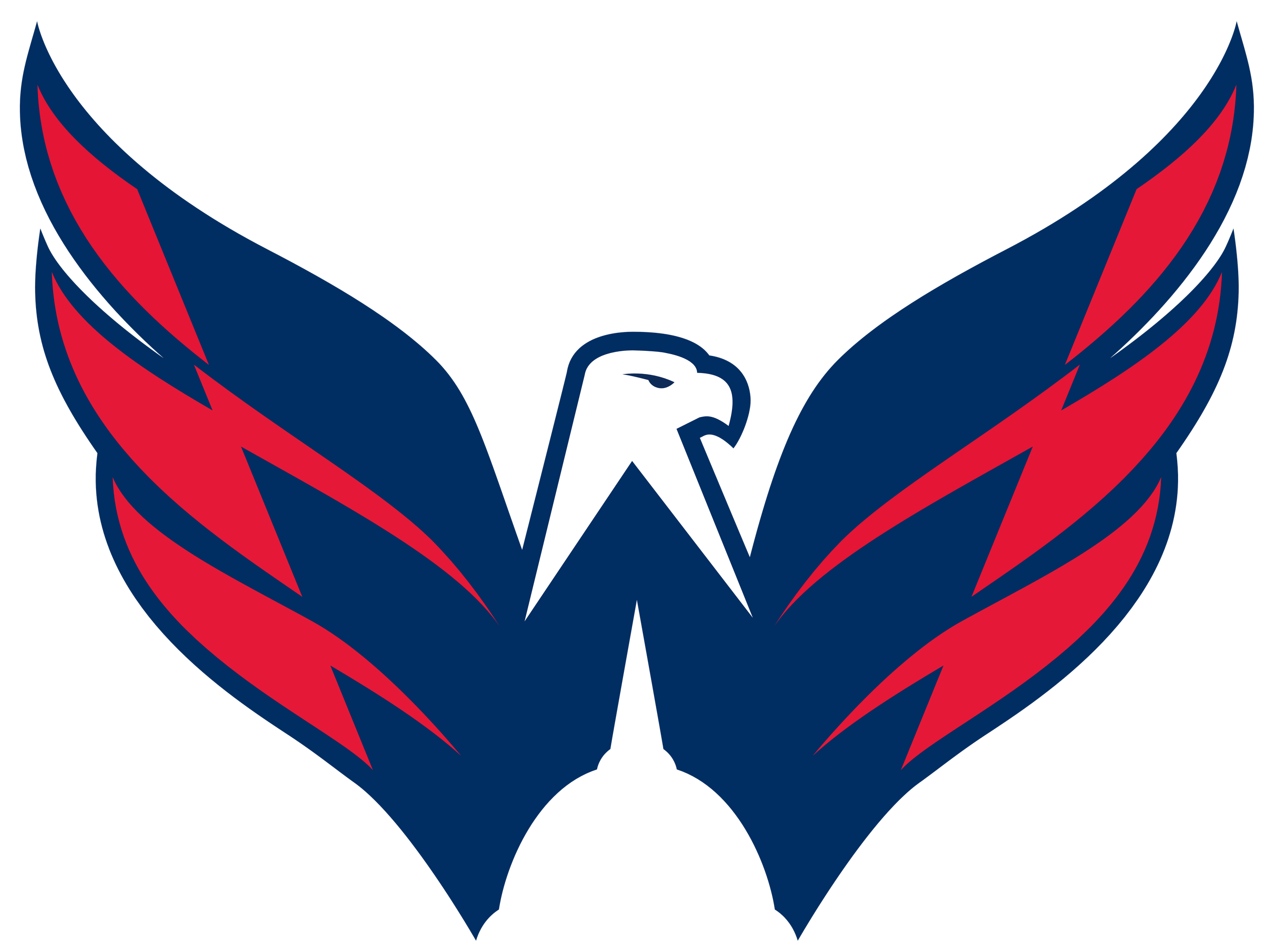 Washington Capitals Png File (navy, black, red, white)