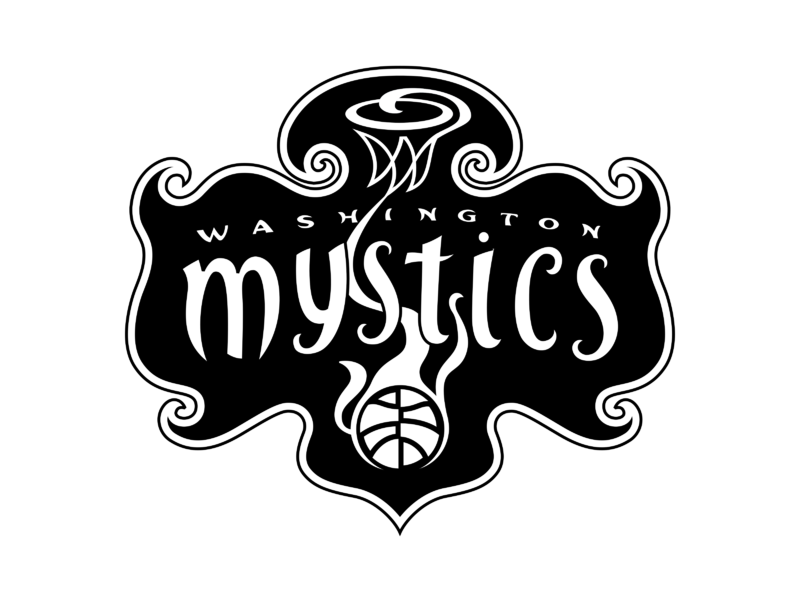 Washington Mystics Png Hd (black, silver, white)