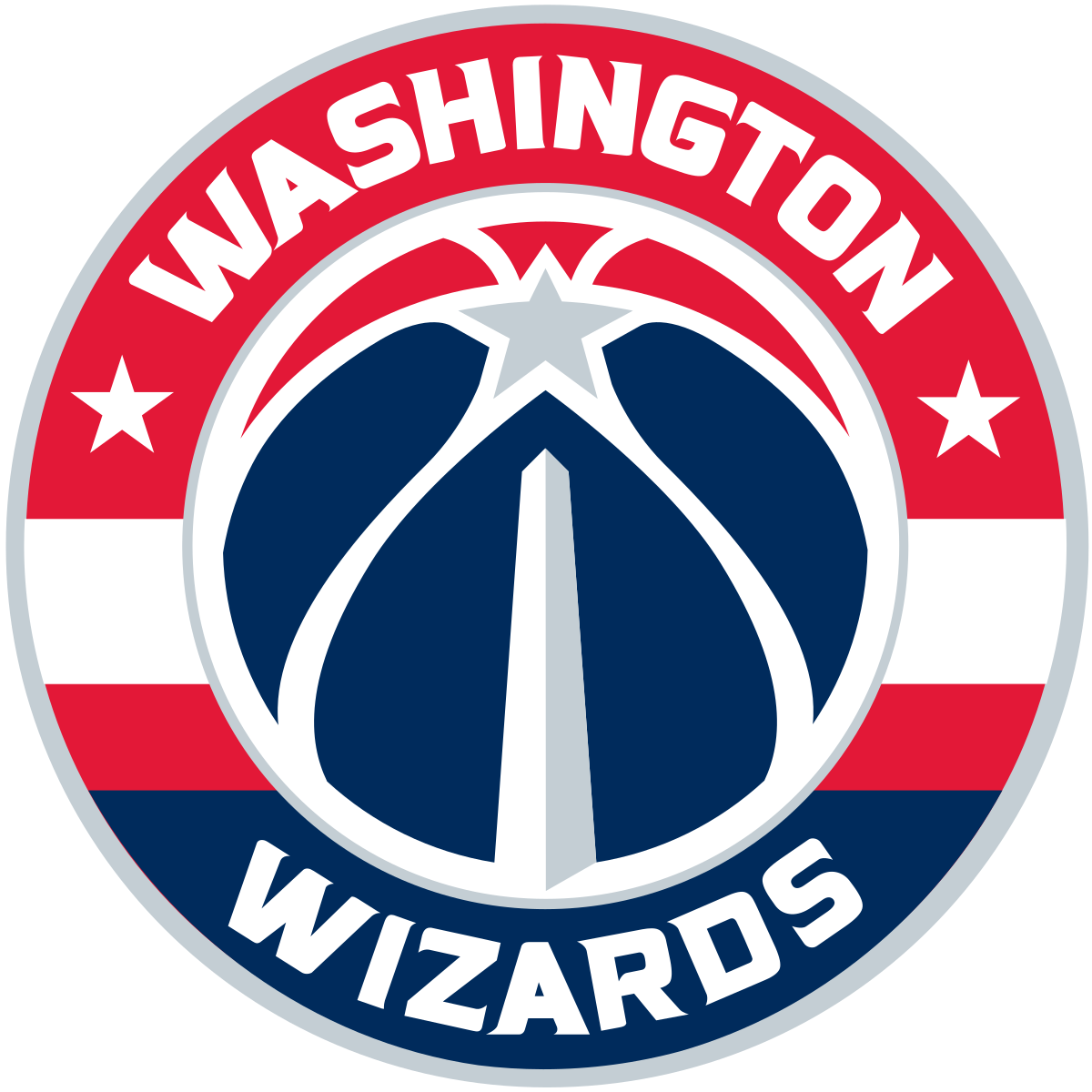 Washington Wizards Png File (navy, black, red, white)