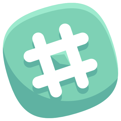 Hashtag Icon Free Png Icon Download (silver, gray, black, mint)