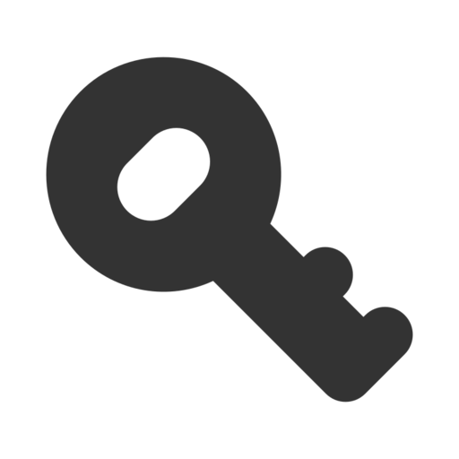 Basic Key Ui Free Png Icon (black)