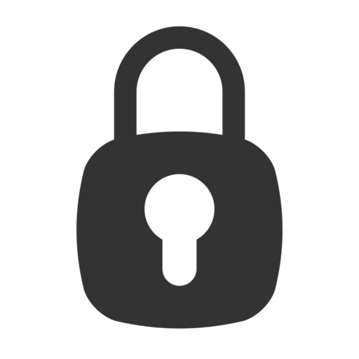 Basic Lock Ui Free Transparent Png Icon Download (black)