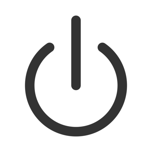 Basic Power Ui Free Png Icon Download (black)