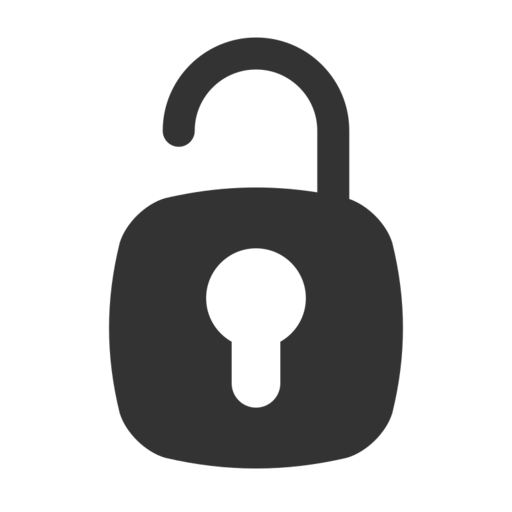 Basic Ui Unlock Free Png Icon Download (black)