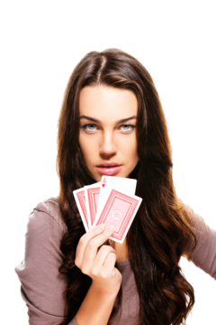 Casino Girl Png Photo (beige, black, gray, white)