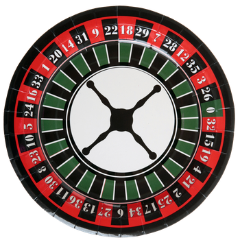 Casino Roulette Transparent Isolated Background (black, beige, lavender)