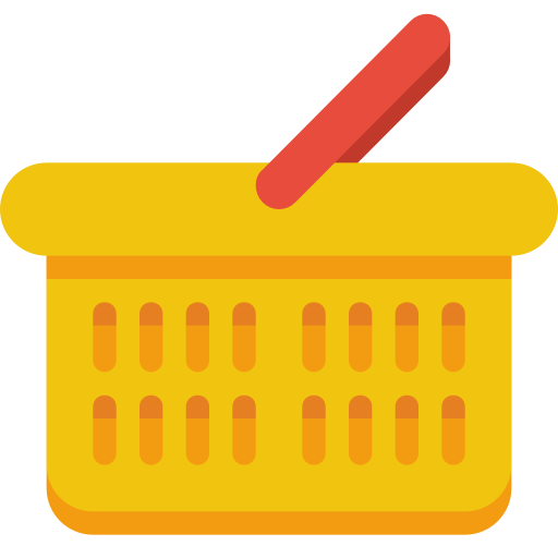 Basket Icon Free Png Icon Download (gold, chocolate, black, orange)