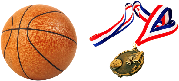 Basketball Medal Png (white, red, chocolate, black)