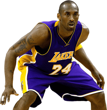 Basketball Player Kobe Bryant Png Transparent Hd Photo (black)