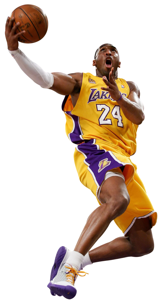 Basketball Player Kobe Bryant Png Transparent Image (maroon, black)