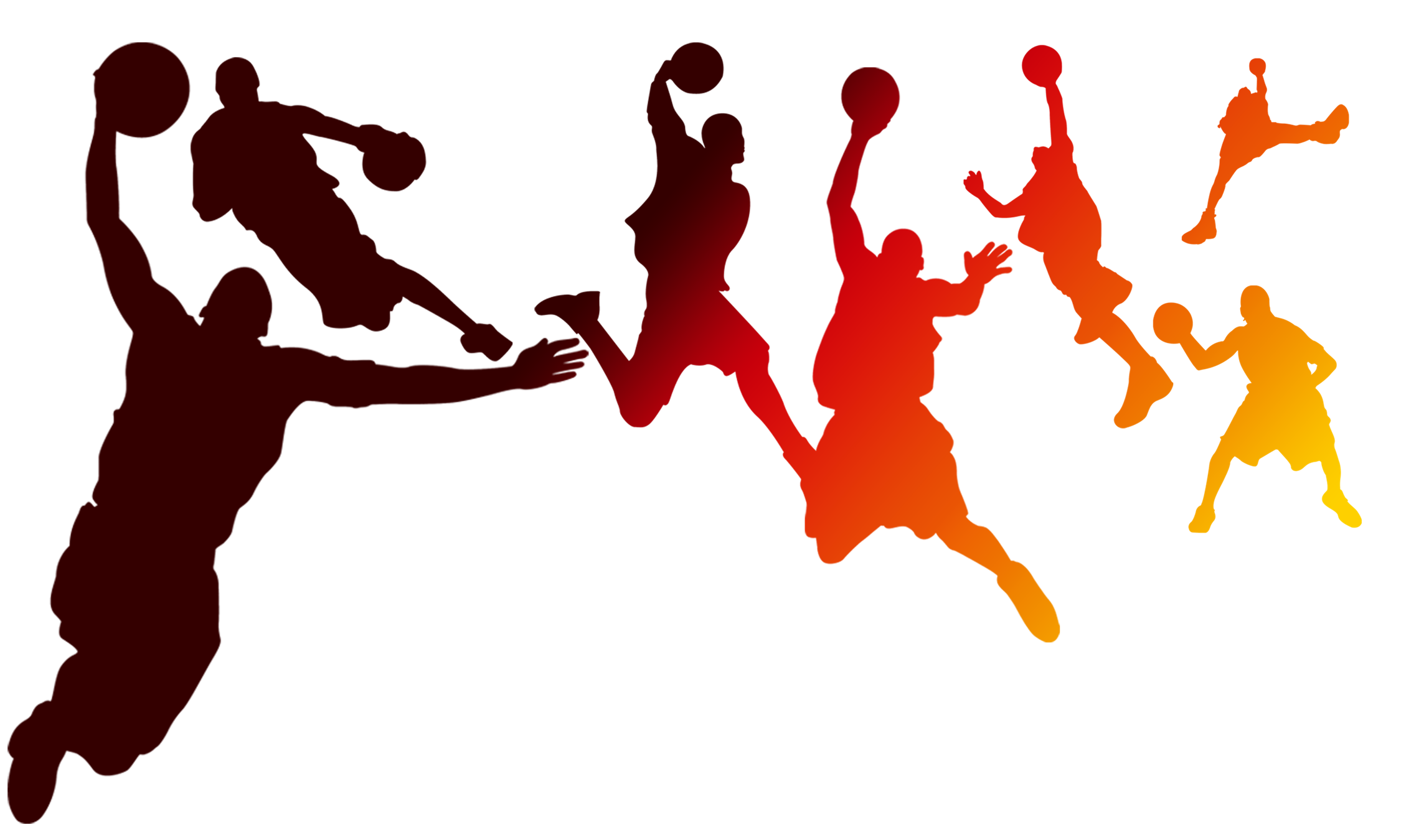 Basketball Team Vector Png (black)