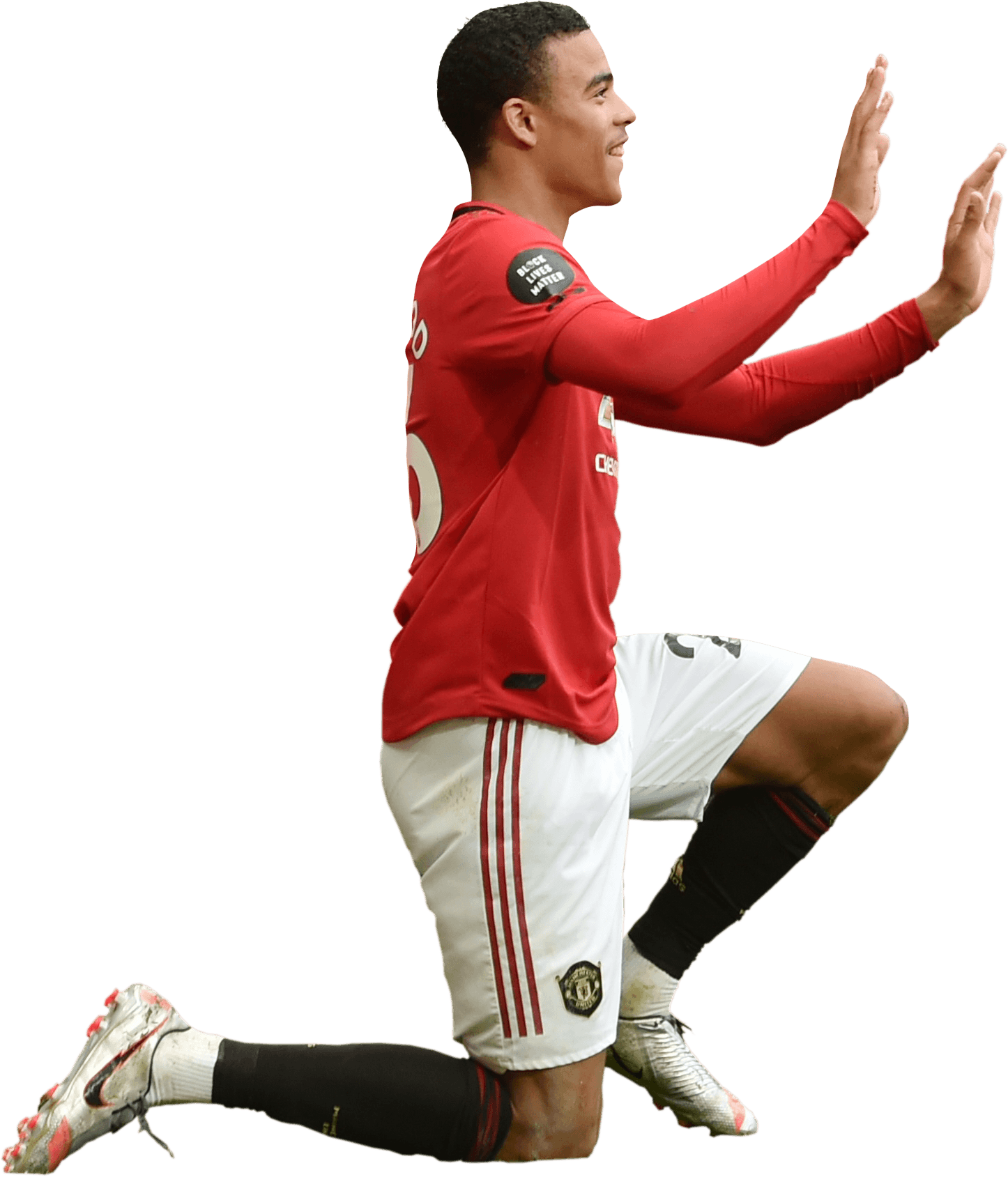 Mason Greenwood Png Cutout (black)