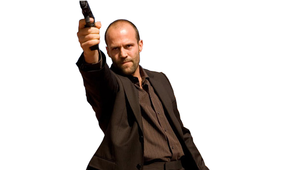 Jason Statham Png File (maroon, black)