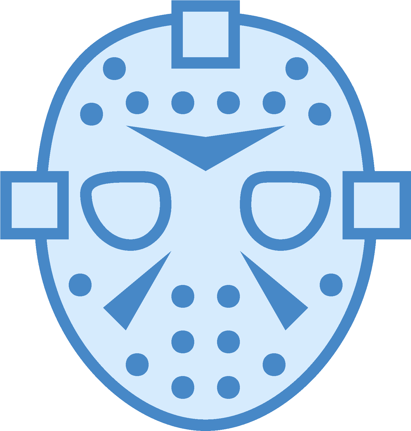 Jason Voorhees Mask Png Transparent Image (gray, lavender, black)