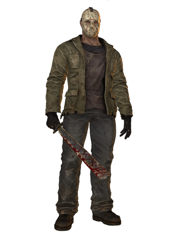 Jason Voorhees Transparent Background (olive, black)