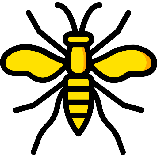 Wasp Bee Png Photo (gold, black)