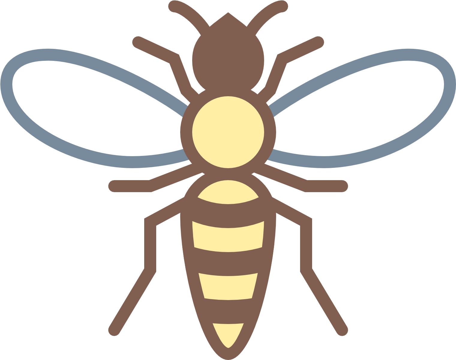 Wasp Queen (beige, black, gray, white)