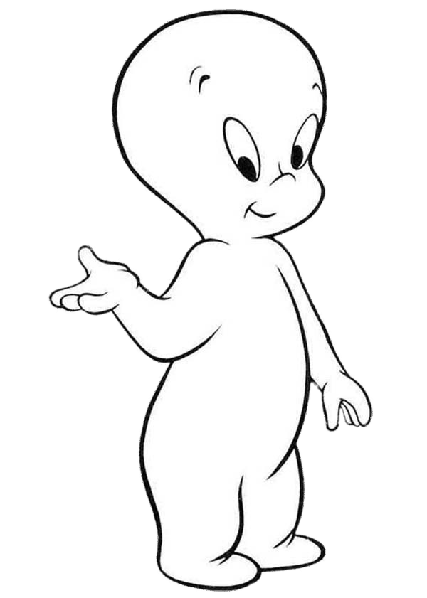 Casper Cute Ghost Png Image (gray, white)