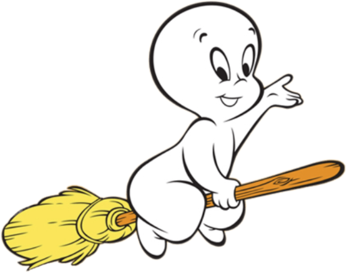 Casper Cute Ghost Png Images (gold, black, white)