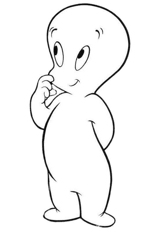 Casper Cute Ghost Png Photo (gray, white)