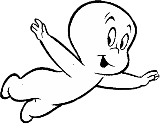 Casper Png Hd Image (black, white)