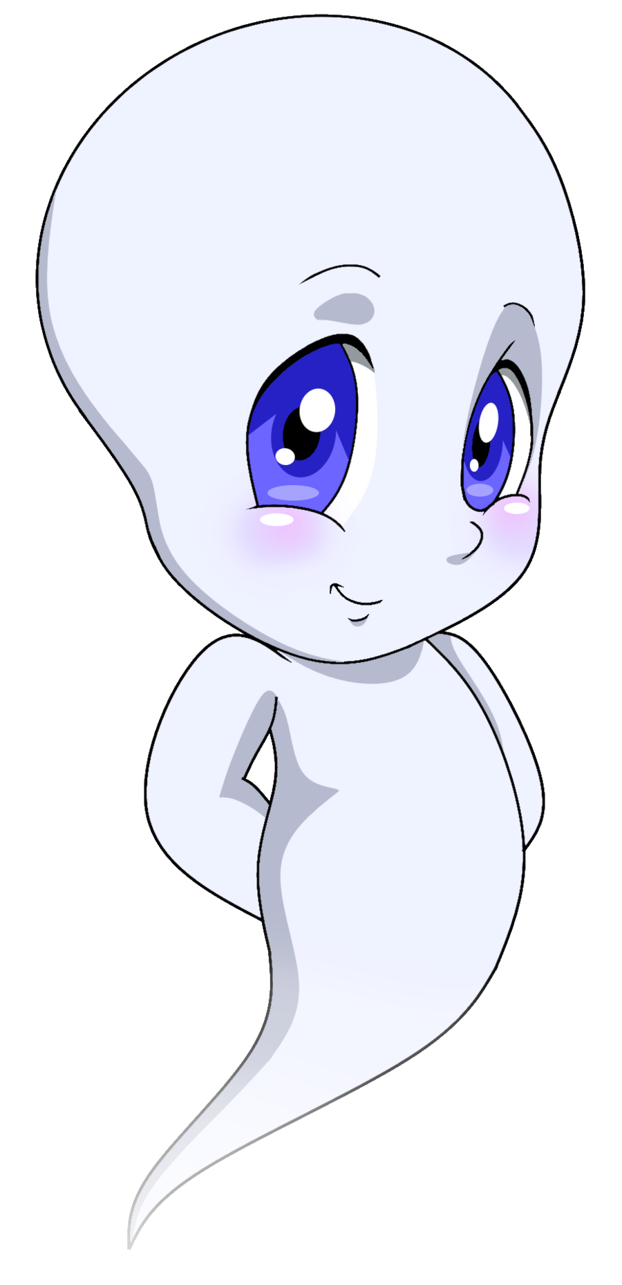 Casper Png Image (black, white, lavender)