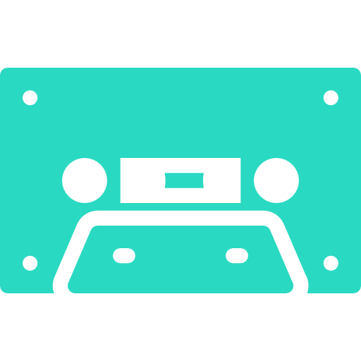 Cassette Tape Icon Free Transparent Png Icon Download (teal, greenish blue, black)