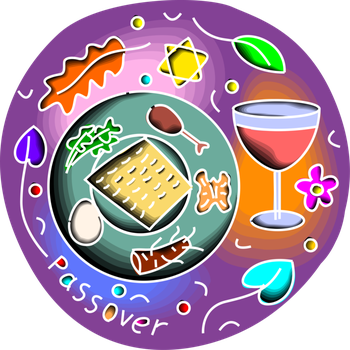 Passover Png Isolated Image (orange, purple, gray, salmon, black)