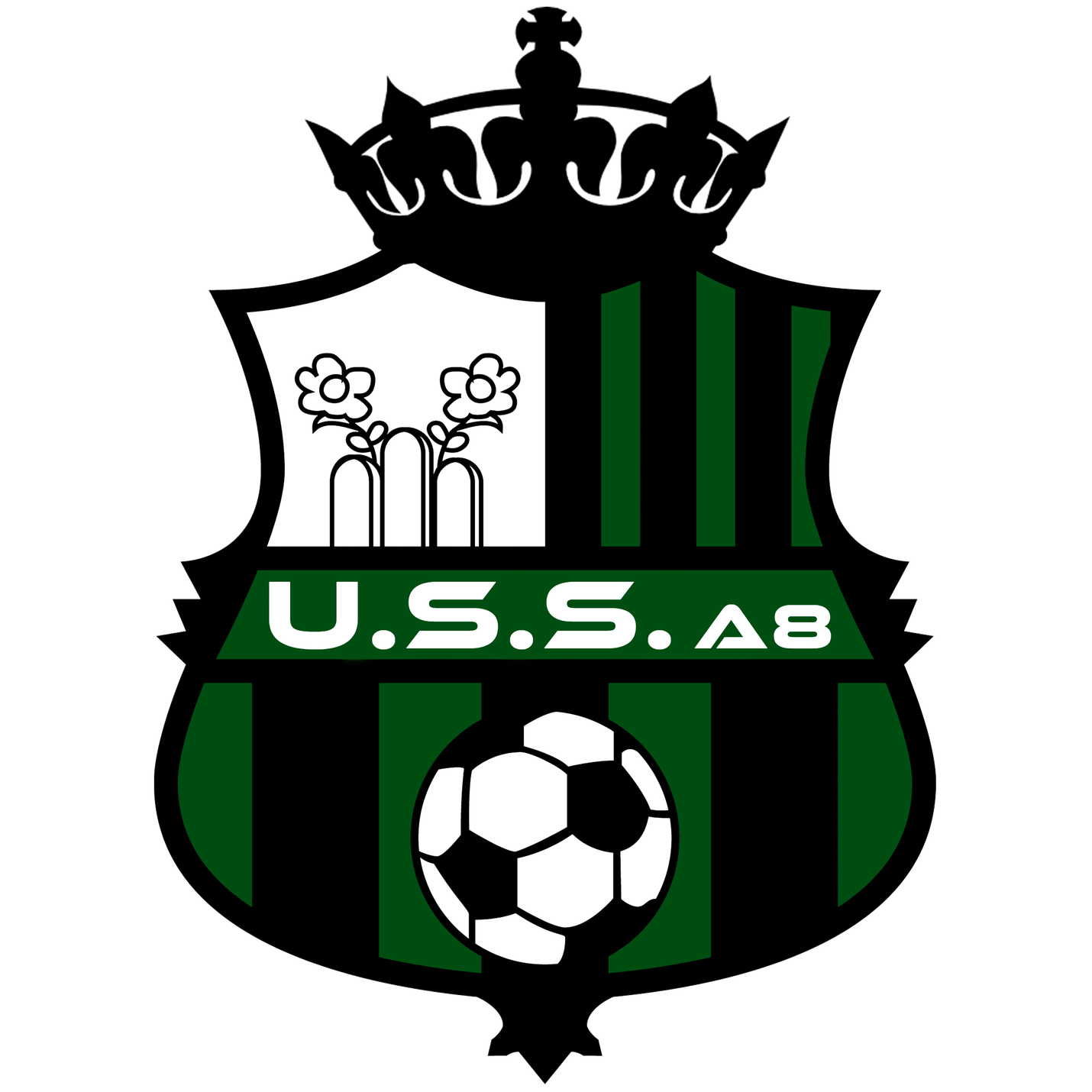 Sassuolo Png Image (black, green, white)