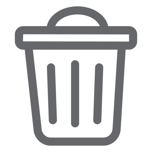 Waste Garbage Can Vector Png Clipart (gray, black)