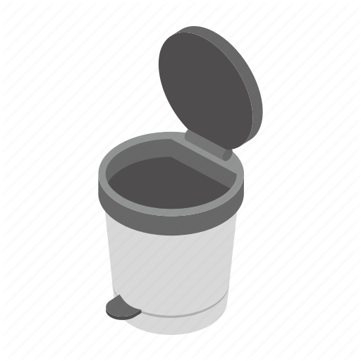 Waste Garbage Can Vector Png Image (gray, black, silver, lavender, indigo)