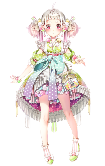 Pastel Anime Girl Png Transparent Hd Photo (black, silver, gray)