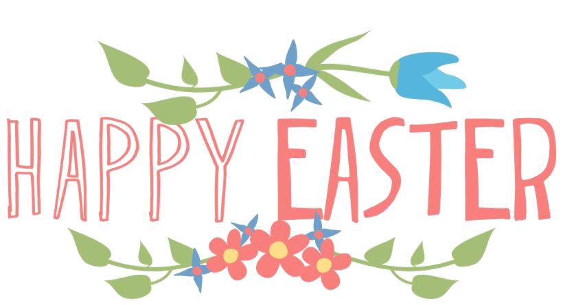 Easter Banner Png File (white, gray)