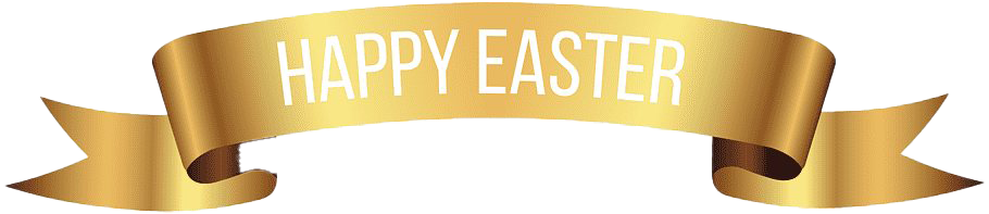 Easter Banner Png Free Download (white, chocolate, salmon)