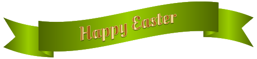 Easter Banner Png Picture (black, olive)