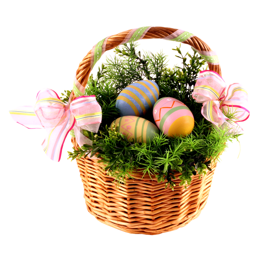 Easter Basket Bunny Free Download Png (black, white)