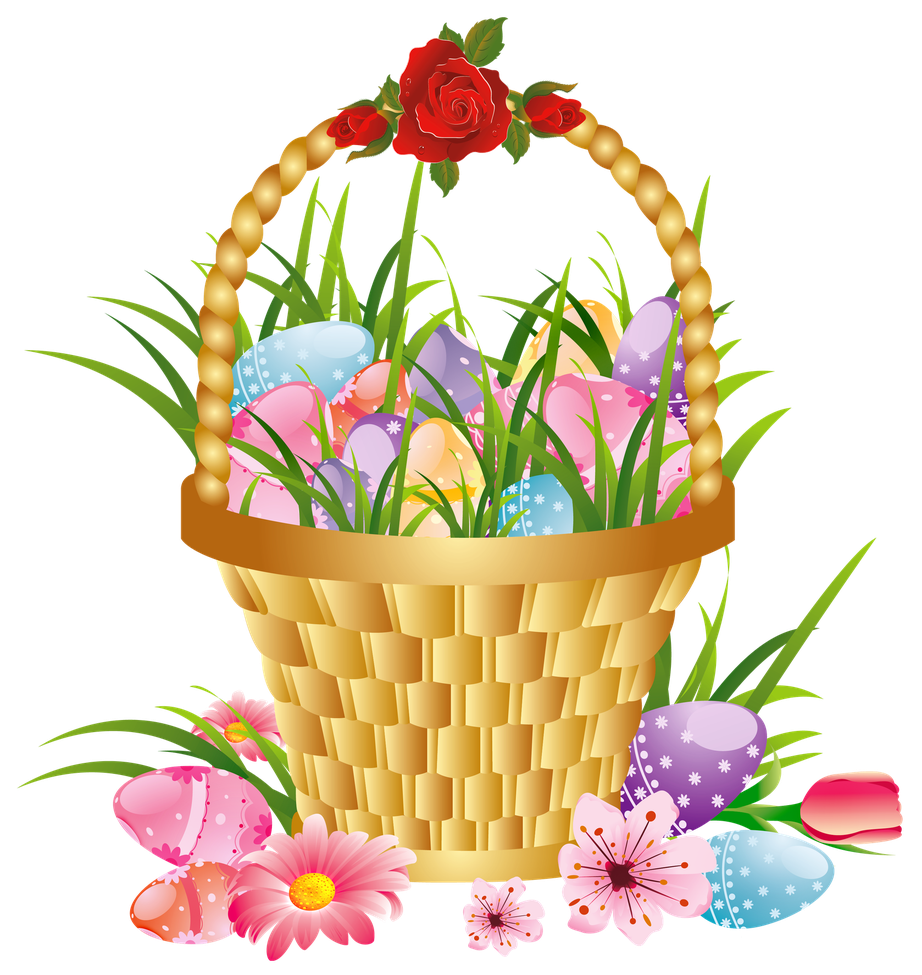 Easter Basket Bunny Png Hd (chocolate, black, salmon)