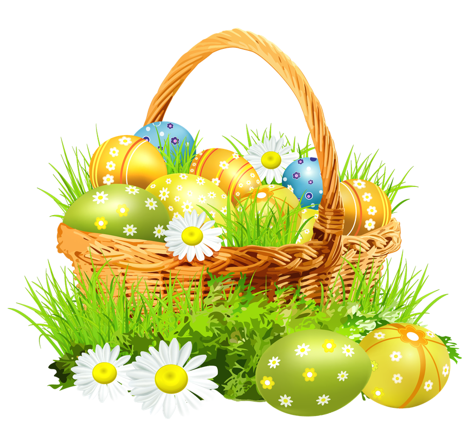 Easter Basket Bunny Png Picture (black, lavender, white)