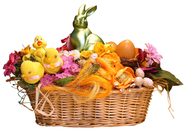 Easter Basket Png Transparent (gold, black, chocolate)