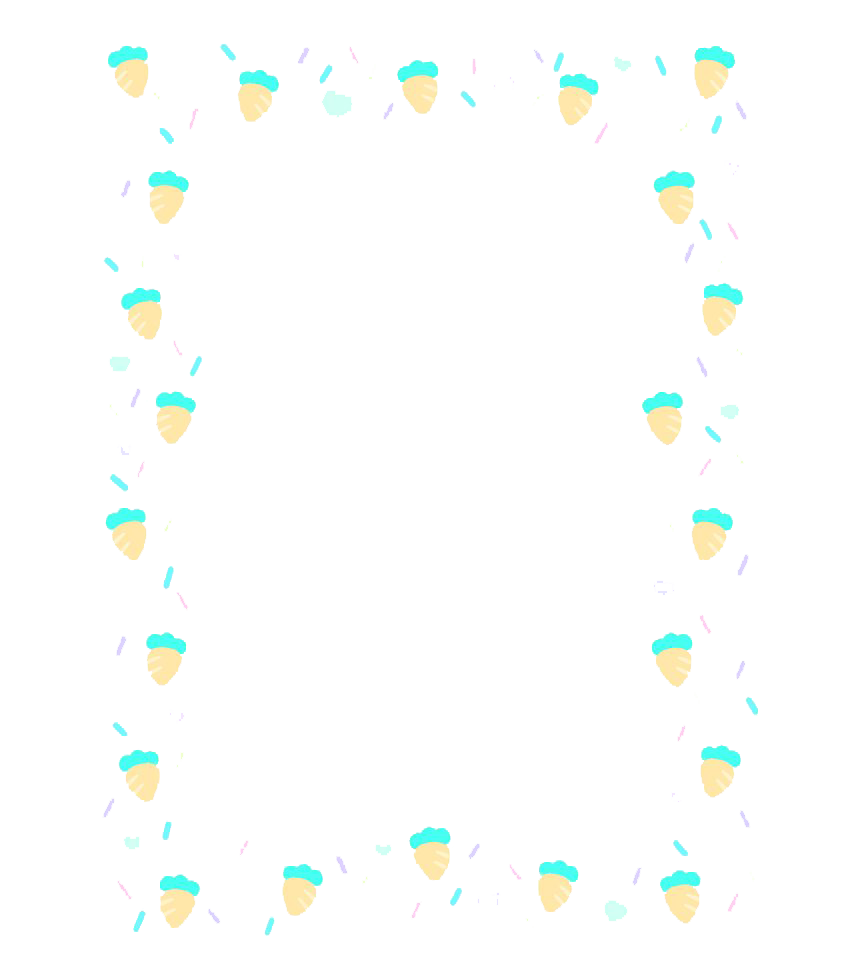 Easter Border Transparent Png (white)