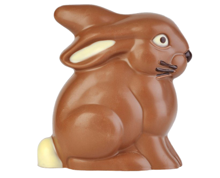 Easter Bunny Chocolate Png Background Image (black, chocolate)