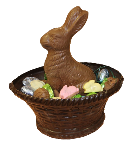 Easter Bunny Chocolate Png Clipart (black, maroon)