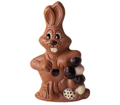 Easter Bunny Chocolate Png Pic (black, olive)