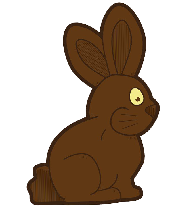 Easter Bunny Chocolate Png Picture (lavender, beige, maroon, white)