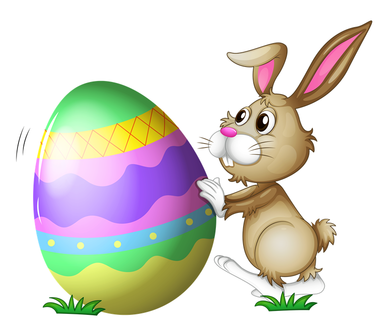 Easter Bunny Png Free Download (black, olive, white)