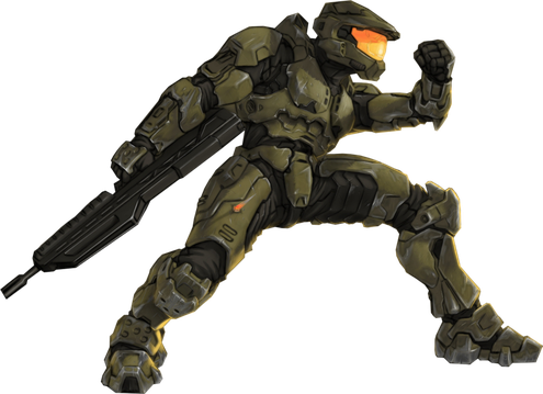 Master Chief Png Transparent Image (black)