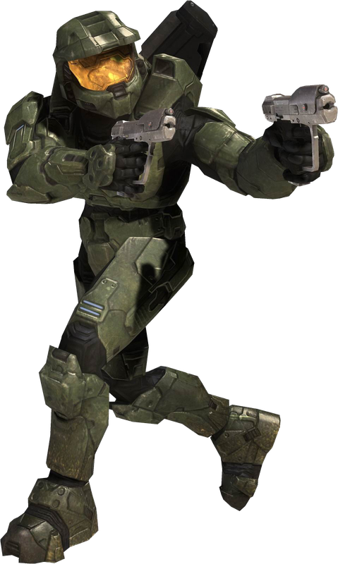 Master Chief Transparent Png (black)