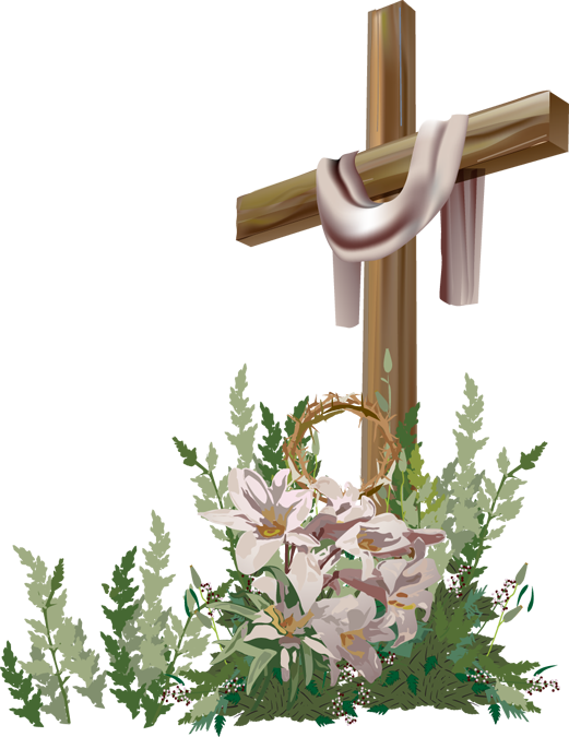 Easter Cross Png (black, olive, gray)