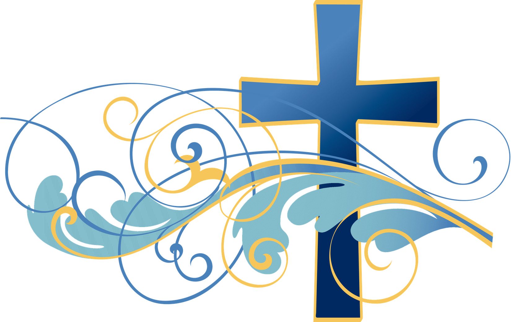 Easter Cross Vector Png File (black, silver, navy, gray)