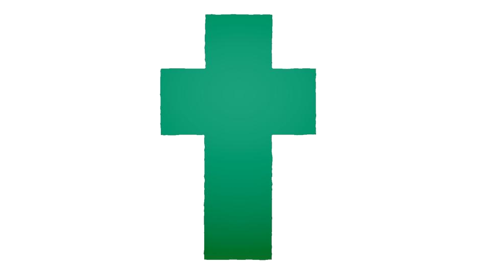 Easter Cross Vector Png Photo (teal, white)